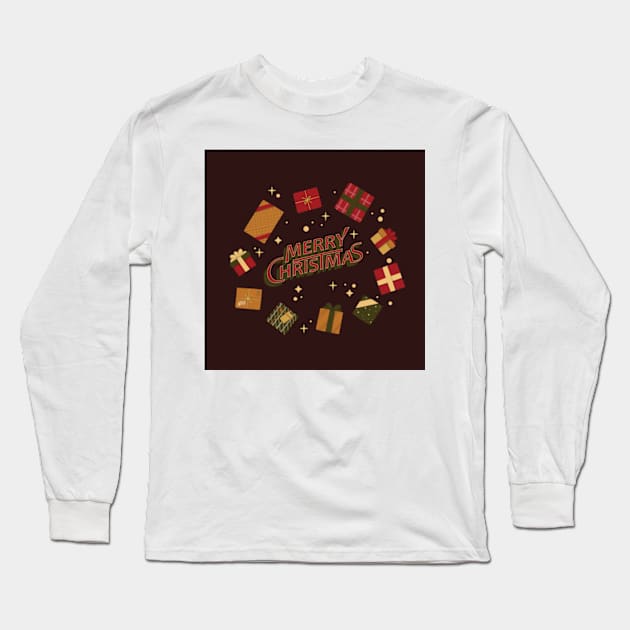 Christmas Present Long Sleeve T-Shirt by yphien